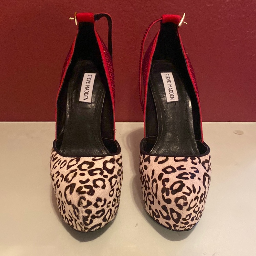 Red/Cheetah print heels